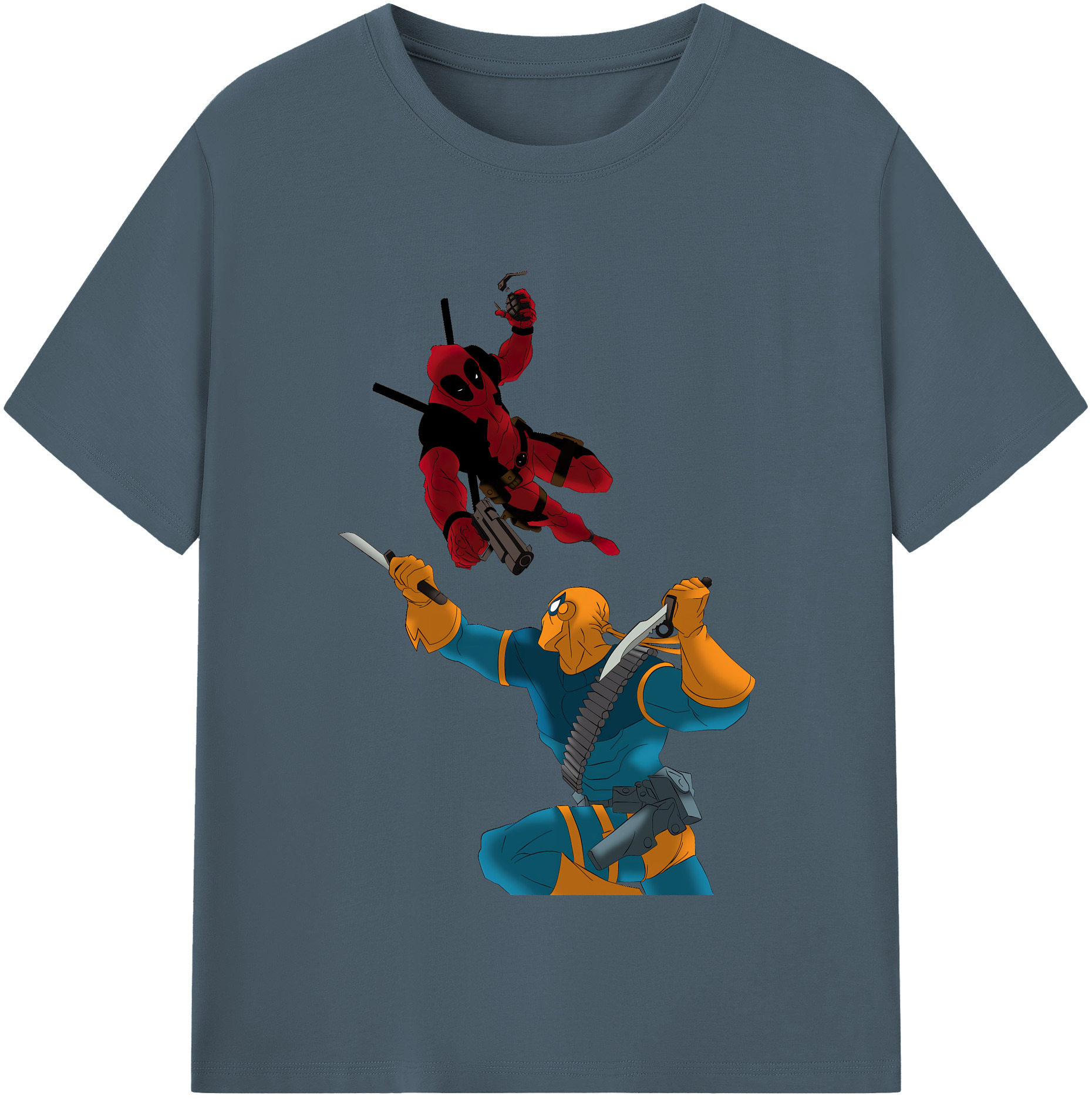 （画像用） Deadpool デッドプール 綿100％半袖Tシャツ（フロントプリント）